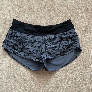 Lululemon speed shorts size 6 euc
